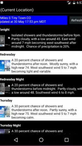 Bob's 7 Day Forecast скриншот 1