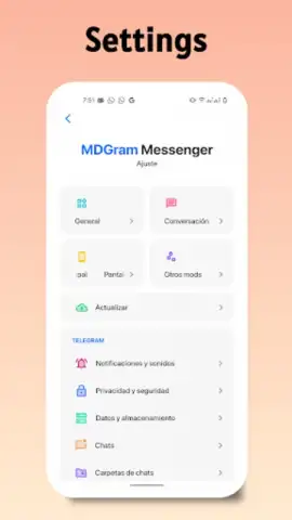 MDGram Messenger скриншот 1