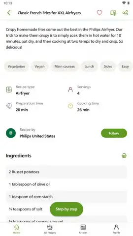 Kitchen+ Airfryer recipes скриншот 10