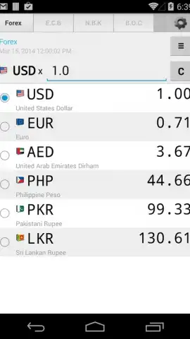Daily Currency Rates скриншот 8