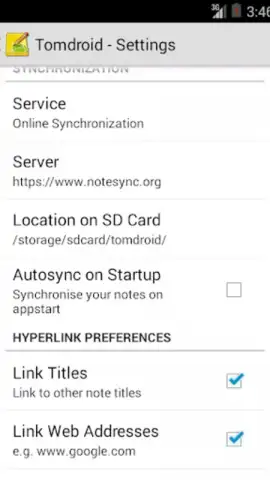 Tomdroid скриншот 5