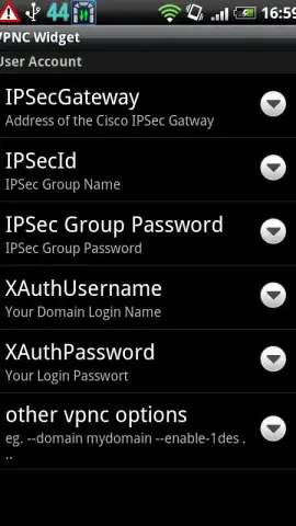 VPNC Widget скриншот 1