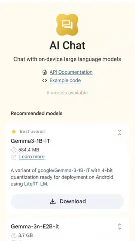 Google AI Edge Gallery скриншот 12
