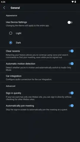 WebEx Meetings скриншот 6