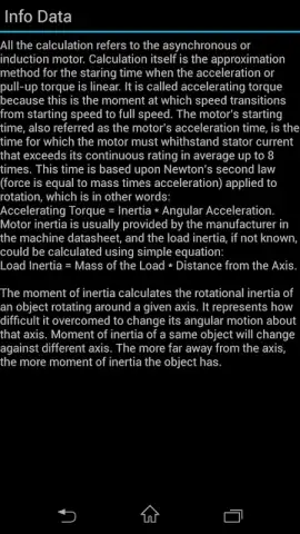 Motor Starting Time скриншот 1