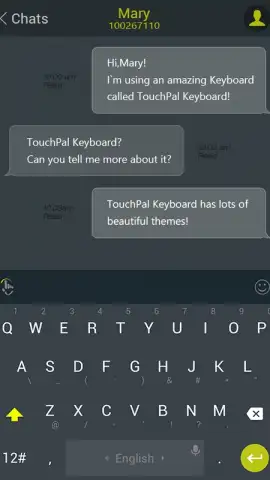 Android L Lime TouchPal Theme скриншот 2