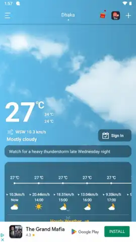 Daily Weather Free скриншот 1