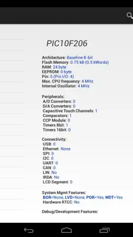 PICmicro Database скриншот 3