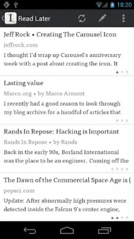 Instapaper скриншот 2