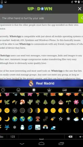 Real Madrid Official Keyboard скриншот 5