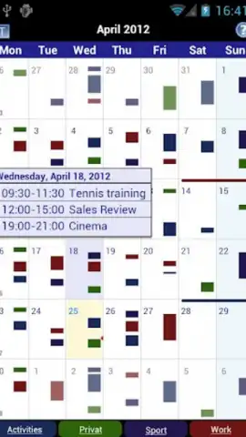Business Calendar скриншот 1