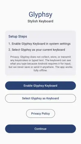 Glyphsy – Stylish Keyboard скриншот 1