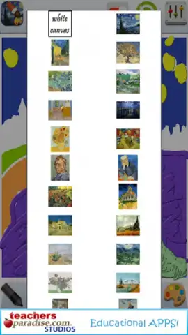Vincent van Gogh Coloring Book скриншот 1