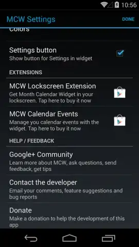 Month Calendar Widget скриншот 1