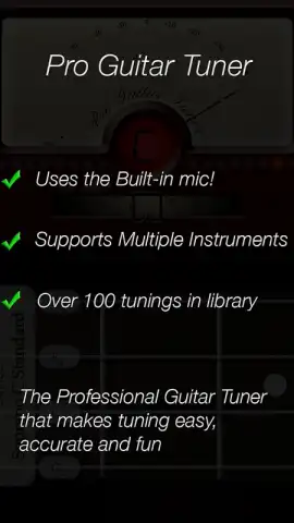 Pro Guitar Tuner скриншот 1