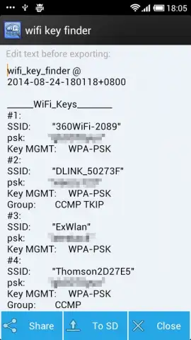 wifi key finder(Root) скриншот 1