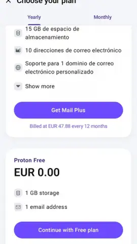 Proton Mail скриншот 14