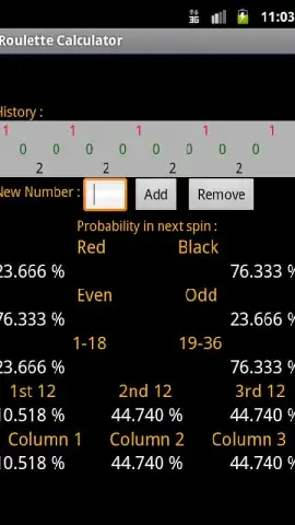 Roulette Calculator скриншот 2