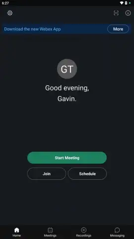 WebEx Meetings скриншот 1