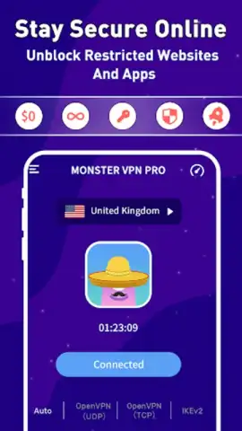 Monster VPN Pro скриншот 5