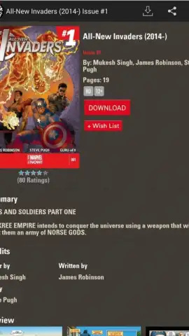 Marvel Comics скриншот 1