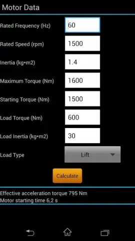 Motor Starting Time скриншот 2