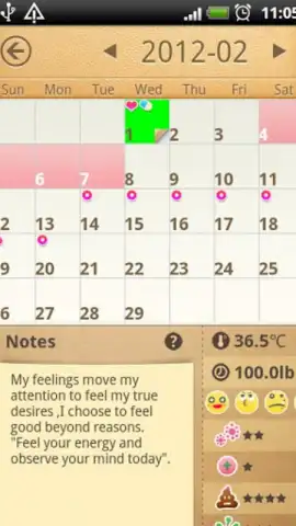 Period Calendar скриншот 3