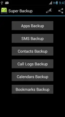 Super Backup: SMS and Contacts скриншот 3