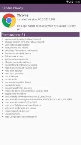 Exodus Privacy скриншот 7