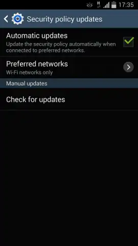 Samsung Security Policy Update скриншот 1