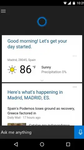Cortana скриншот 8