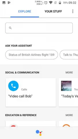 Google Assistant скриншот 2