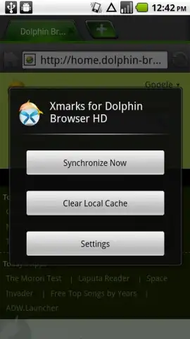 Xmarks for Dolphin Browser скриншот 1