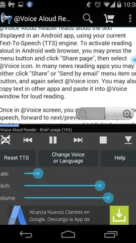 Voice Aloud Reader скриншот 2