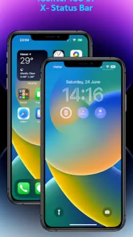 iCenter iOS 17: X - Status Bar скриншот 5
