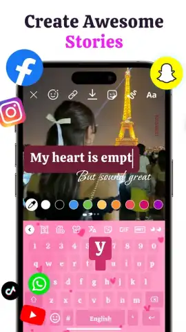 Keyboard for WhatsApp : Stylish Fonts Keyboard скриншот 2