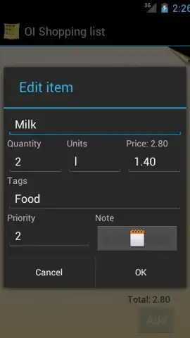 OI Shopping list скриншот 7