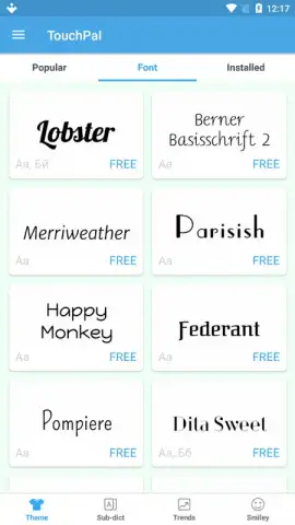 TouchPal Lite скриншот 2