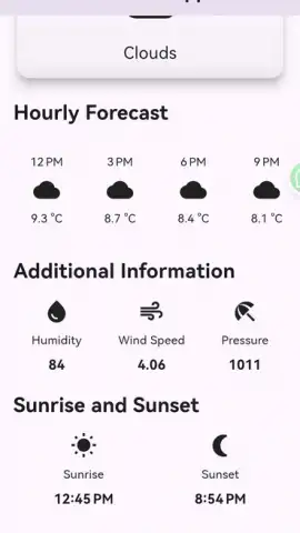 Weather Forecast App скриншот 2