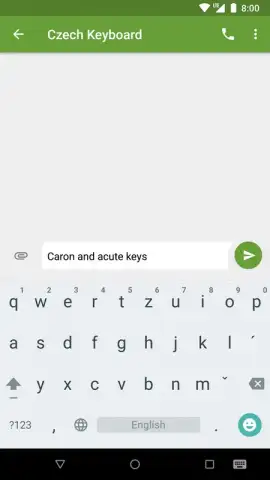 Czech Diacritic Keyboard скриншот 2