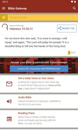 Bible Gateway скриншот 1