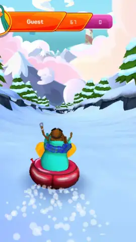 Club Penguin Sled Racer скриншот 2