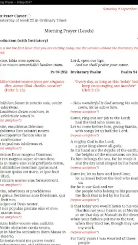 Catholic Calendar from Universalis скриншот 1