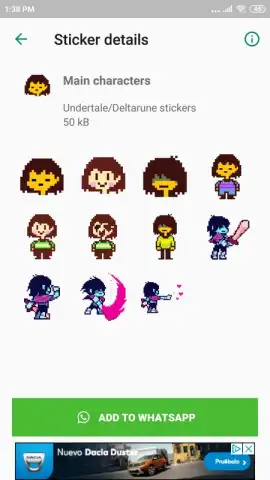 Undertale & Deltarune Stickers for WhatsApp скриншот 2