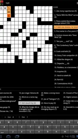 Crossword Puzzle скриншот 5