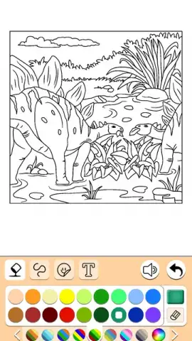 Dino Coloring Game скриншот 10