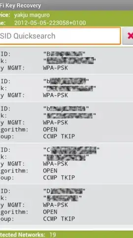 WiFi Key Recovery скриншот 1