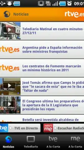 RTVE Noticias y Directos скриншот 1