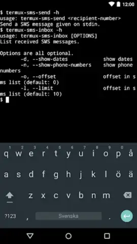 Termux:API скриншот 1