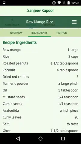 Sanjeev Kapoor’s Recipes скриншот 6